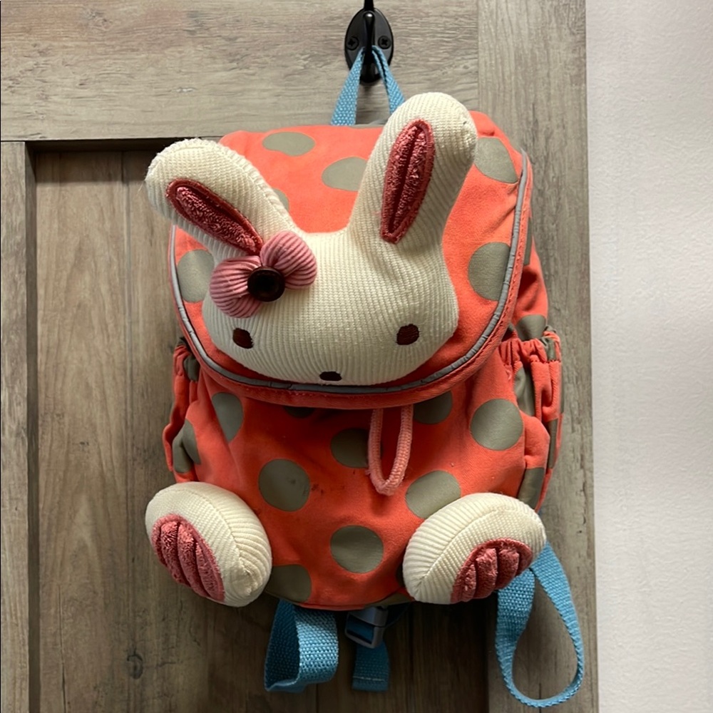 Cute Bunny Polka Dot Backpack